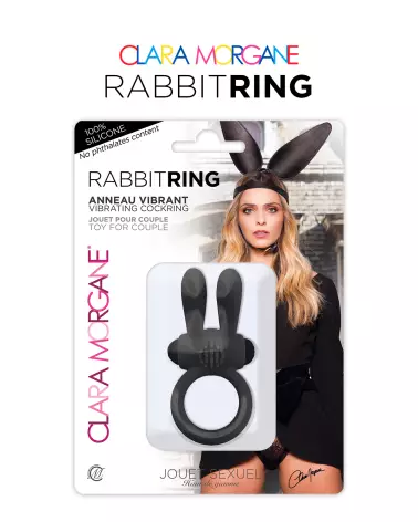 Anneau Vibrant Rabbit Ring Clara Morgane - Sextoy en Silicone Médical pour Couple, Stimulation Clitoridienne - image 5