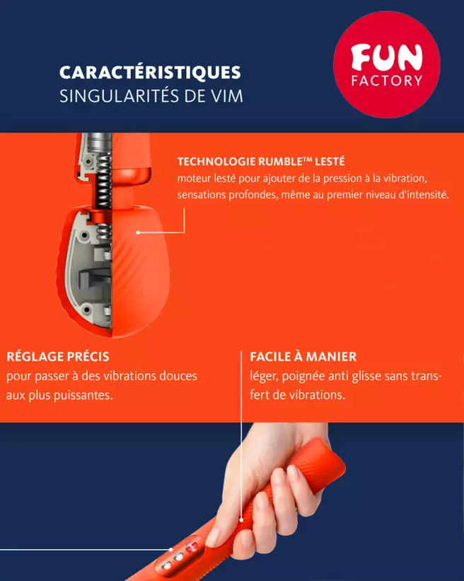 Image du Wand Vim de FUN FACTORY, stimulateur haut de gamme, design élégant et ergonomique-55