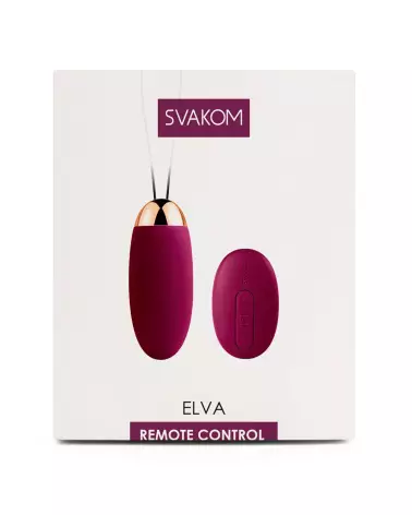 Image de l'Oeuf Vibrant Télécommandé Svakom Elva, design élégant et discret-2
