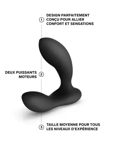 Image du stimulateur de prostate LELO BRUNO Noir, sextoy premium et ergonomique-3