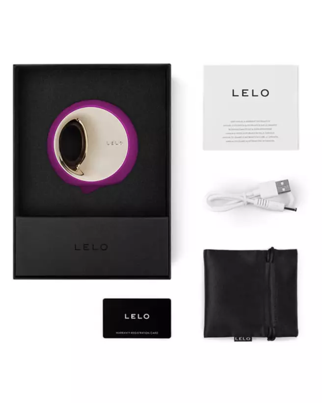 LELO ORA 3 Deep Rose stimulateur clitoridien de luxe-2