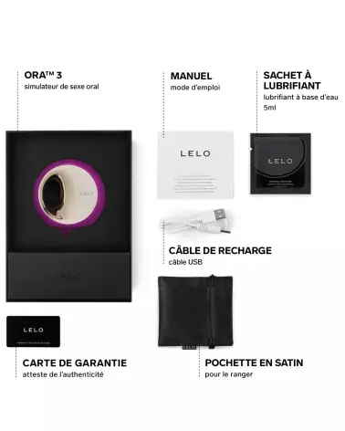 LELO ORA 3 Deep Rose stimulateur clitoridien de luxe-5