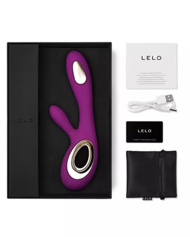 Image du vibromasseur LELO SORAYA WAVE D Rose, luxe et double stimulation-2