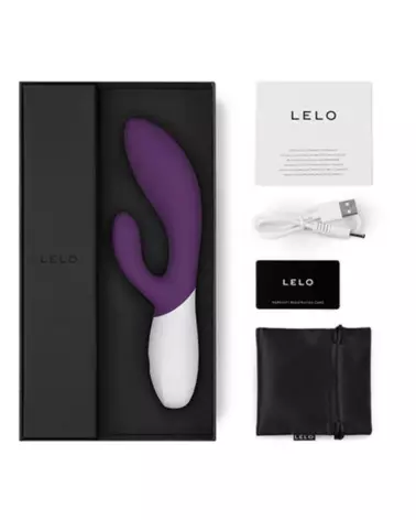 Image du LELO INA WAVE 2 PLUM, vibromasseur rabbit luxueux-3