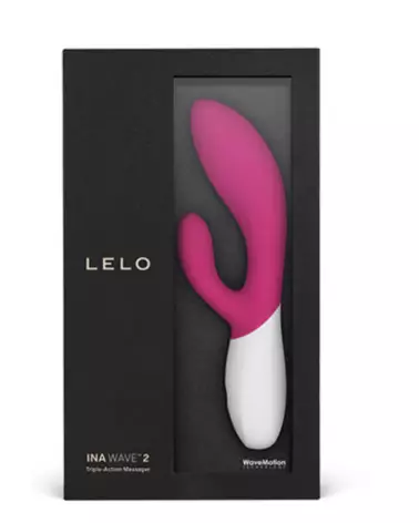LELO INA WAVE 2 Cerise rabbit vibrant haut de gamme pour plaisir intense-2