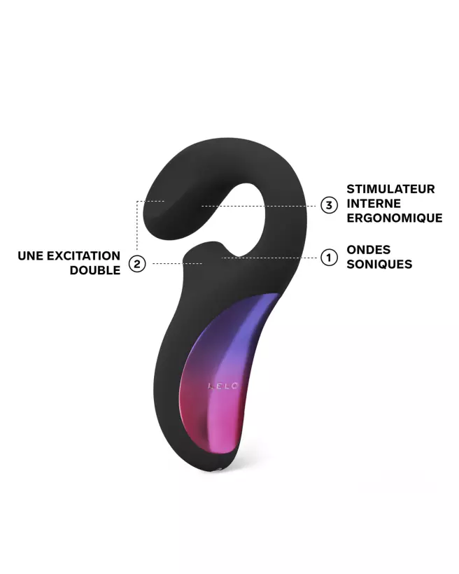 LELO ENIGMA Black, stimulateur Rabbit de luxe pour double plaisir-7