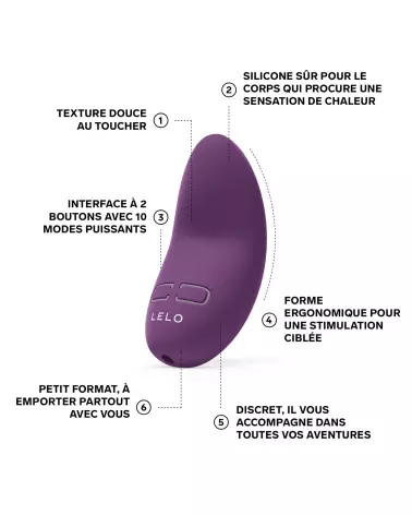 Image du stimulateur clitoridien LELO Lily 3, design élégant et compact-9