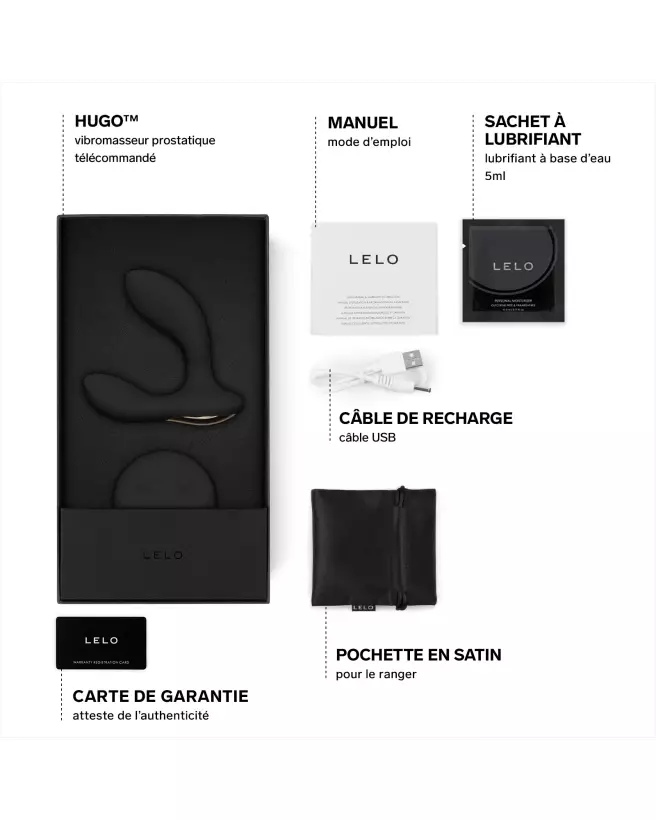 Image du stimulateur de prostate LELO Hugo, technologie avancée et design ergonomique-7
