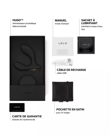 Image du stimulateur de prostate LELO Hugo, technologie avancée et design ergonomique-7
