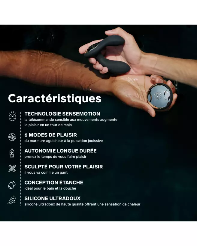 Image du stimulateur de prostate LELO Hugo, technologie avancée et design ergonomique-8