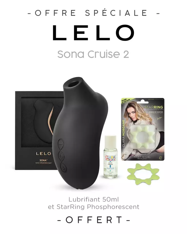 Image du LELO Sona Cruise 2 Noir, stimulateur clitoridien haut de gamme-1