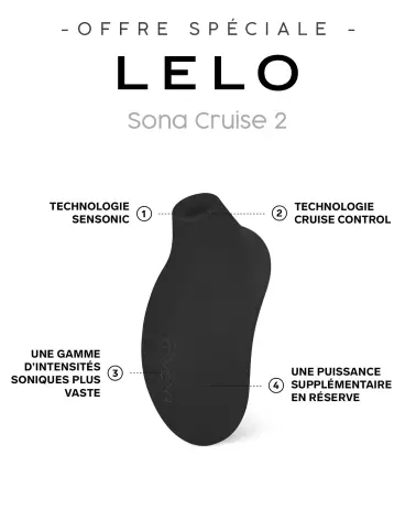 Image du LELO Sona Cruise 2 Noir, stimulateur clitoridien haut de gamme-5