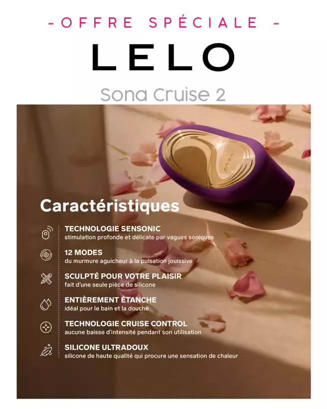 Image du LELO SONA Cruise 2 Cerise, stimulateur clitoridien de haute qualité-12