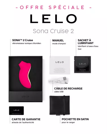 Image du LELO SONA Cruise 2 Cerise, stimulateur clitoridien de haute qualité-13