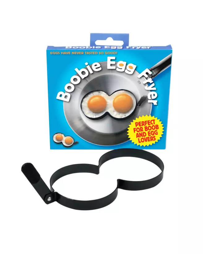 Image du moule à œuf Boobie Egg Fryer de Spencer-Fleetwood, parfait pour un petit-déjeuner humoristique-1