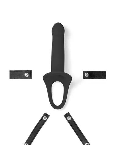 Image du gode ceinture Virgite Hollow Strap Noir S pour hommes-3