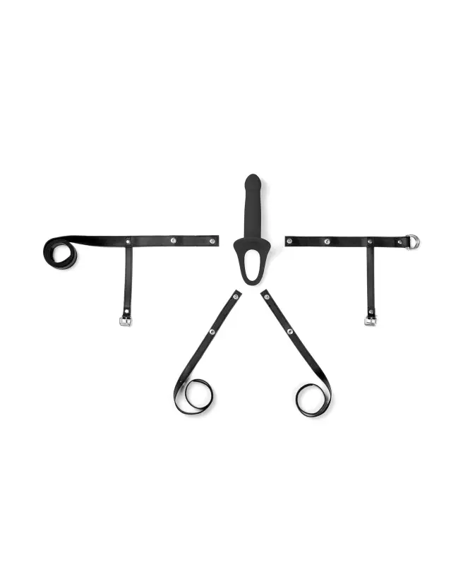Image du gode ceinture Virgite Hollow Strap Noir S pour hommes-4