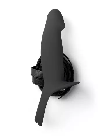 Image du gode ceinture Virgite Hollow Strap Noir S pour hommes-5