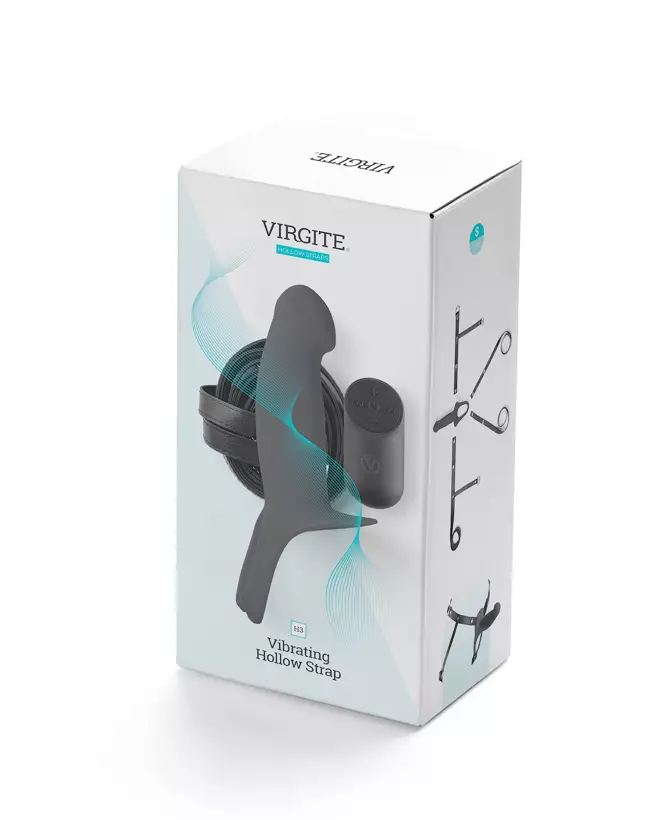 Photo du Gode Ceinture VIRGITE VIBRA STRAP Noir S pour hommes-2