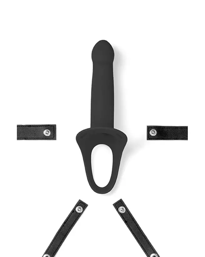 Photo du Gode Ceinture VIRGITE VIBRA STRAP Noir S pour hommes-3
