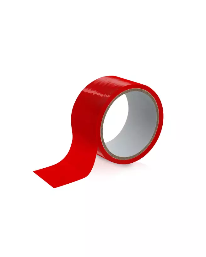 SM Bondage Tape Rouge Fetish Tentation pour Jeux BDSM-1