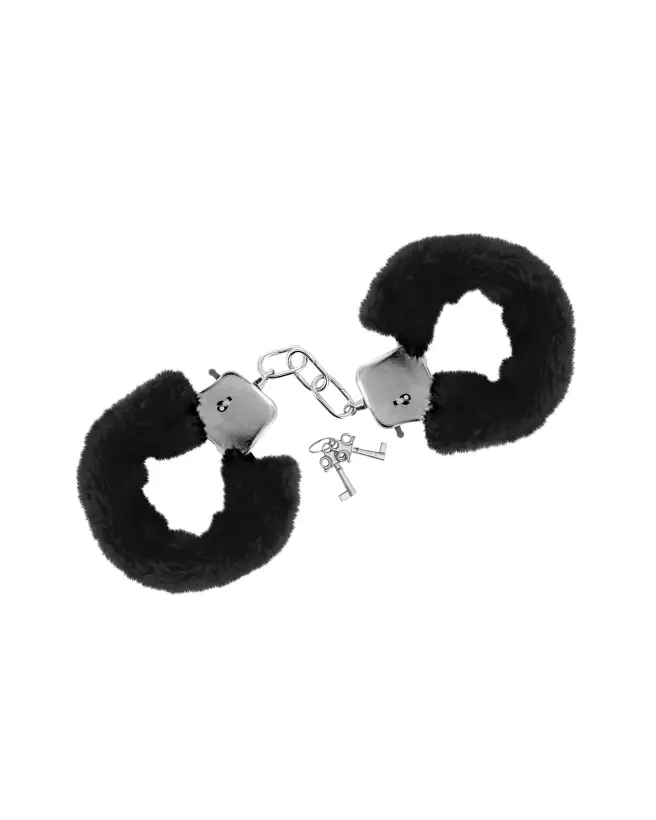 Menottes Poignets Noir Sweet Caress pour contrôle et confort-1