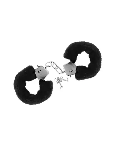 Menottes Poignets Noir Sweet Caress pour contrôle et confort-1
