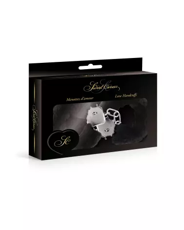 Menottes Poignets Noir Sweet Caress pour contrôle et confort-2