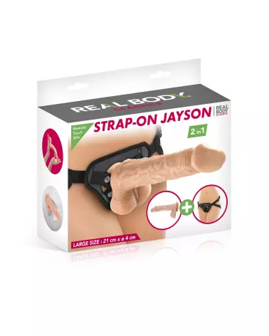 Gode ceinture REAL BODY Jayson 21cm réaliste et confortable-2