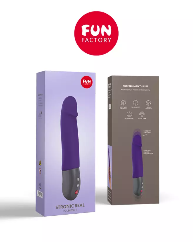 Image du vibromasseur Stronic Real de Fun Factory, design réaliste et technologie avancée-4