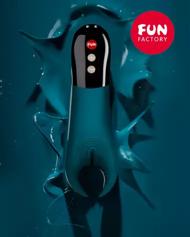 Masturbateur Manta Men Vibrator Fun Factory en silicone médical-7