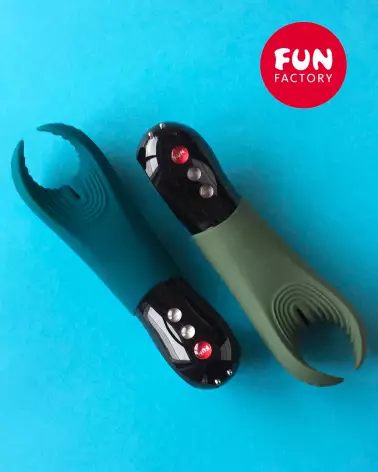 Masturbateur Manta Men Vibrator Fun Factory en silicone médical-12