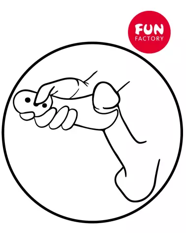 Masturbateur Manta Men Vibrator Fun Factory en silicone médical-15