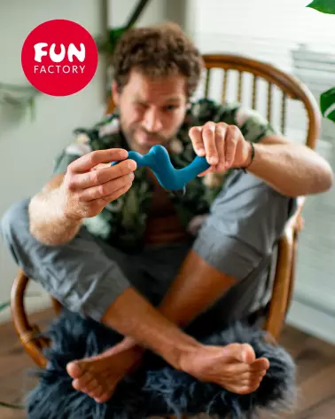 Image du stimulateur de prostate Fun Factory Duke en action-21