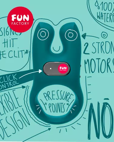 Image du Fun Factory NŌS Cockring, anneau vibrant pour couples-11