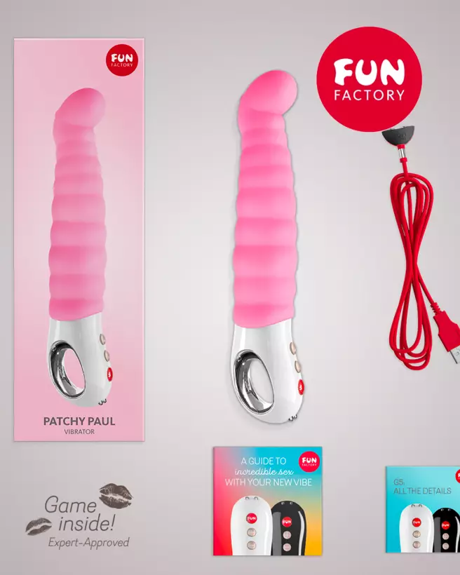 Photo du vibromasseur Fun Factory Patchy Paul spécial Point G en silicone médical-6