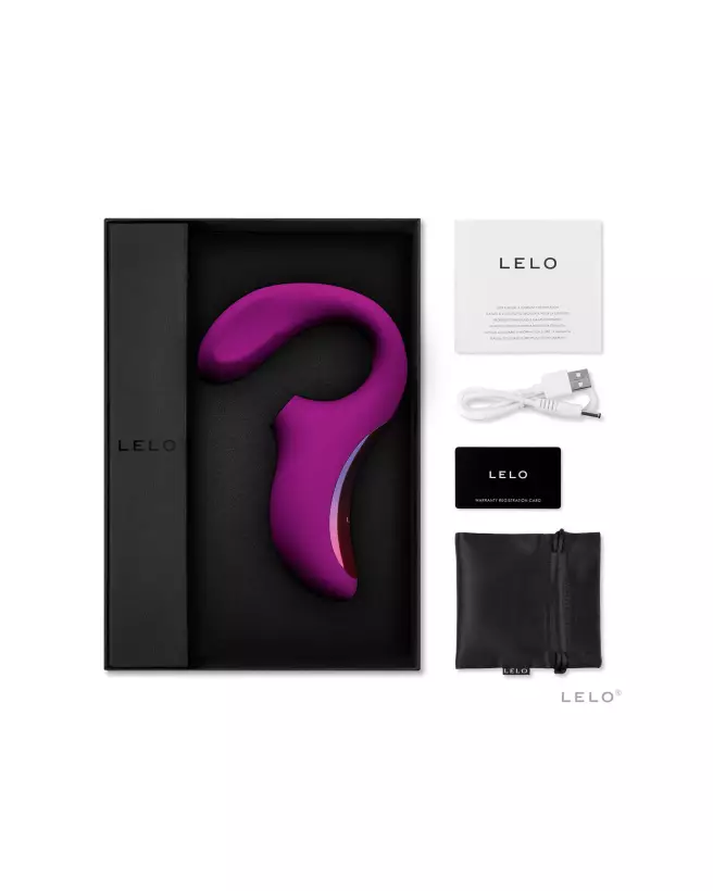 Image LELO Enigma Deep Rose, stimulateur point G et clitoridien, technologie Sensonic avancée-4