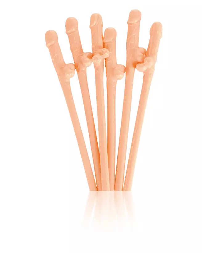 Image des Pailles DICKY SHIPPING par FUN NOVELTIES, idéales pour soirées et cadeaux humoristiques-1