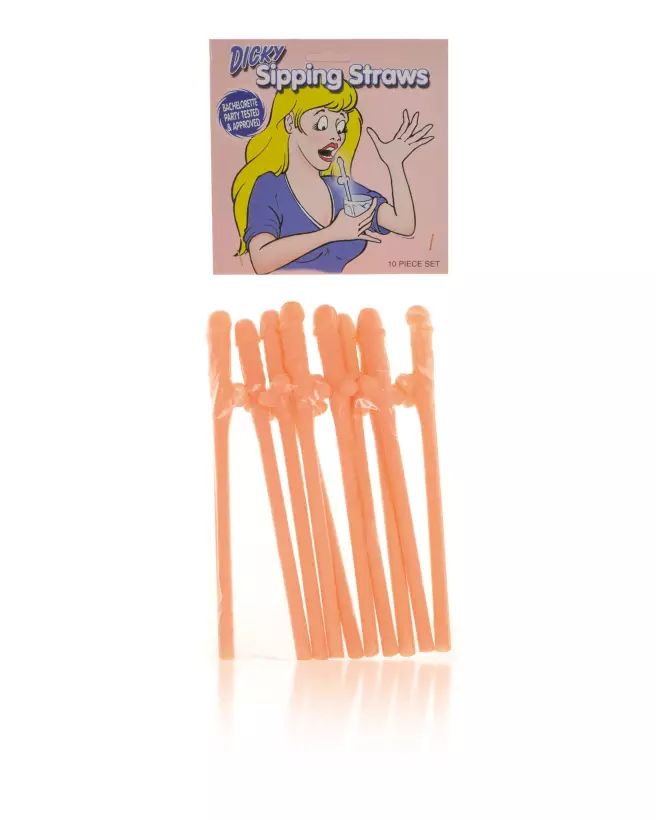 Image des Pailles DICKY SHIPPING par FUN NOVELTIES, idéales pour soirées et cadeaux humoristiques-2