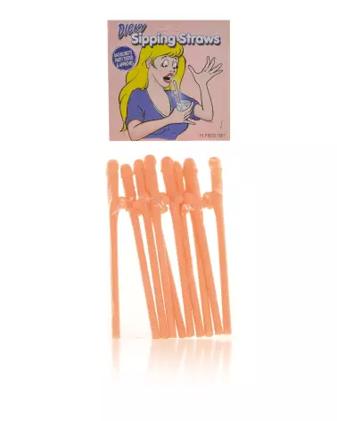 Image des Pailles DICKY SHIPPING par FUN NOVELTIES, idéales pour soirées et cadeaux humoristiques-2