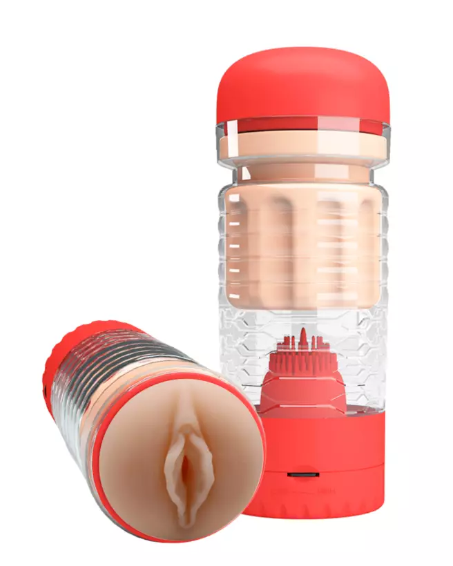 Masturbateur Pretty Love Emily Rouge pour expérience réaliste et intense-1
