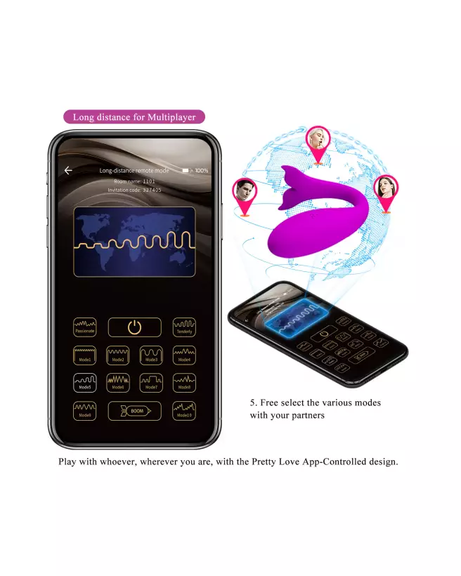 Image de PRETTY LOVE JAYLEEN, sextoy connecté contrôlable via application-10