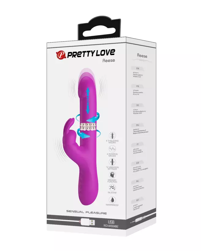 Image du Pretty Love Reese, rabbit vibrator haut de gamme pour plaisir intense-2