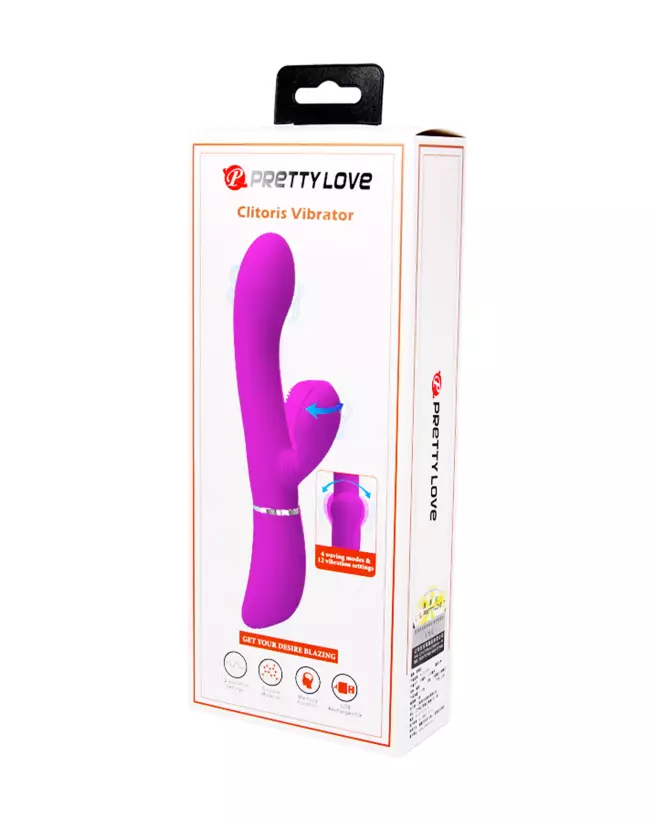 Image du vibromasseur clitoris Pretty Love Rabbit, sextoy puissant et discret pour stimulation intense-2