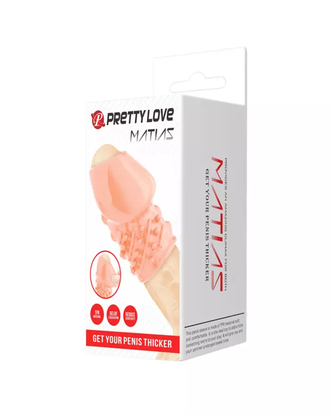 Image de la gaine pour pénis Pretty Love Matias, améliorant performance et plaisir-2
