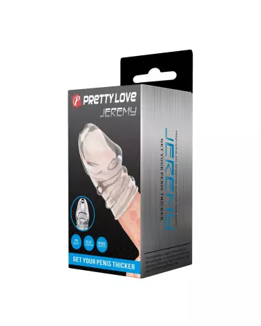 Gaine Pénis Pretty Love Jeremy en Silicone pour Amélioration Performance et Confort-2
