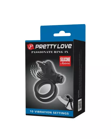 Pretty Love Passionate Ring IX, Cockring Vibrant pour Plaisir Partagé-2