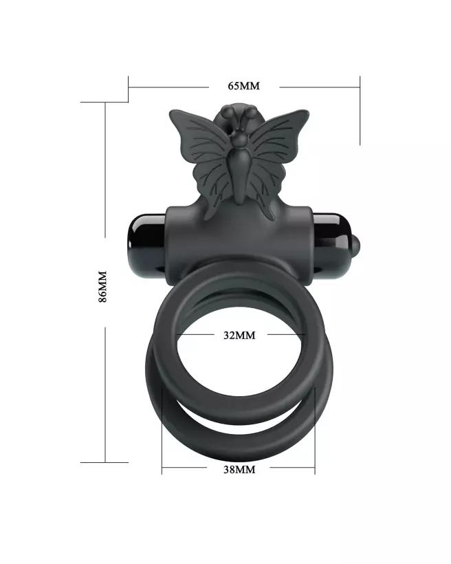 Pretty Love Passionate Ring IX, Cockring Vibrant pour Plaisir Partagé-7