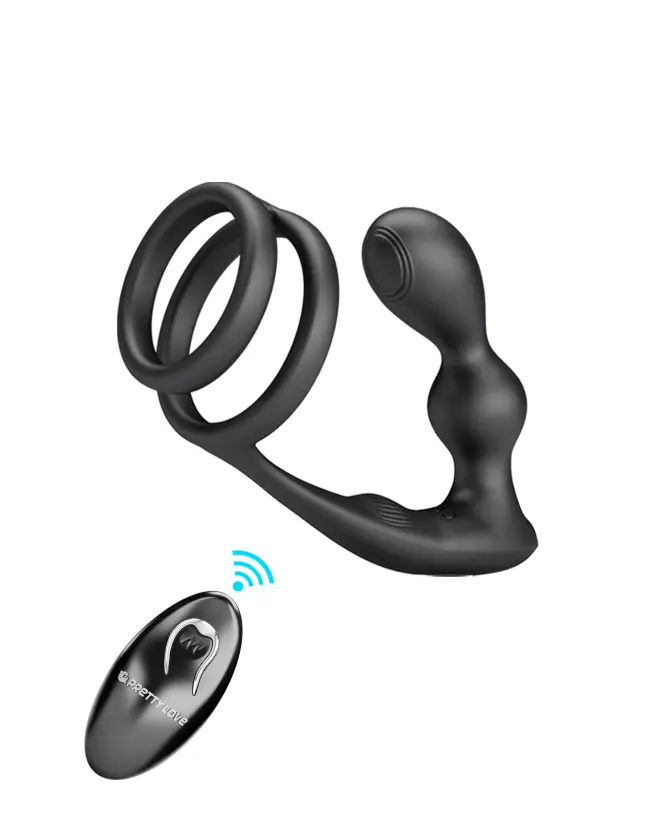 Image du stimulateur de prostate PRETTY LOVE PROSTATE RING MARSHA, anneau vibrant pour plaisir masculin-1