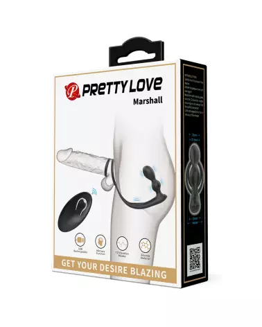 Image du stimulateur de prostate PRETTY LOVE PROSTATE RING MARSHA, anneau vibrant pour plaisir masculin-2